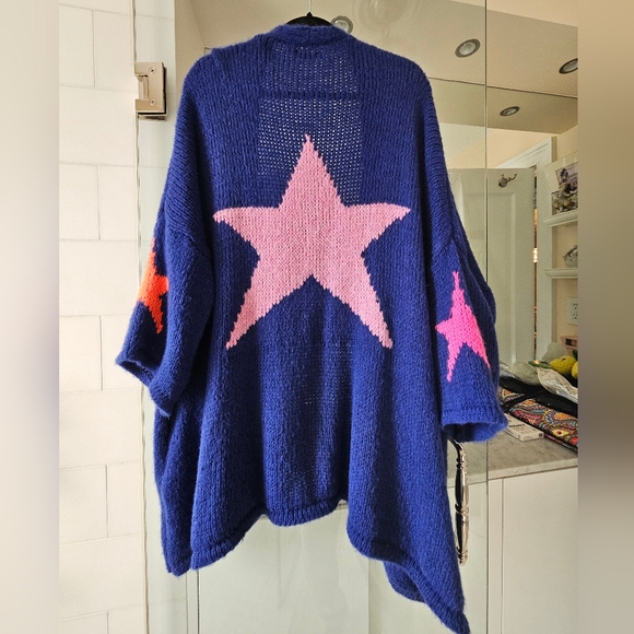 Carla Giannini Star Cardigan Sweater Mohair and Wool - one size - Picture 12 of 16